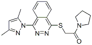 (9ci)-1-[[[4-(3,5-二甲基-1H-吡唑-1-基)-1-二氮杂萘]硫代]乙酰基]-吡咯烷结构式_606122-42-3结构式