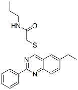 (9ci)-2-[(6-乙基-2-苯基-4-喹唑啉)硫代]-n-丙基-乙酰胺结构式_606131-36-6结构式