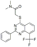 (9ci)-N,N-二甲基-2-[[2-苯基-8-(三氟甲基)-4-喹唑啉]硫代]-乙酰胺结构式_606131-37-7结构式