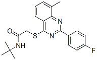 (9ci)-n-(1,1-二甲基乙基)-2-[[2-(4-氟苯基)-8-甲基-4-喹唑啉]硫代]-乙酰胺结构式_606131-48-0结构式