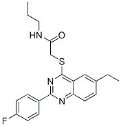 (9ci)-2-[[6-乙基-2-(4-氟苯基)-4-喹唑啉]硫代]-n-丙基-乙酰胺结构式_606131-49-1结构式