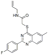 (9ci)-2-[[2-(4-氟苯基)-6-甲基-4-喹唑啉]硫代]-n-2-丙烯基-乙酰胺结构式_606131-55-9结构式