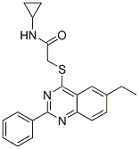 (9ci)-n-环丙基-2-[(6-乙基-2-苯基-4-喹唑啉)硫代]-乙酰胺结构式_606131-70-8结构式