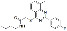 (9ci)-n-丁基-2-[[2-(4-氟苯基)-8-甲基-4-喹唑啉]硫代]-乙酰胺结构式_606131-73-1结构式