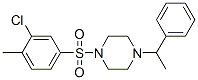 Piperazine, 1-[(3-chloro-4-methylphenyl)sulfonyl]-4-(1-phenylethyl)-(9ci) Structure,606131-82-2Structure