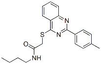 (9ci)-n-丁基-2-[[2-(4-甲基苯基)-4-喹唑啉]硫代]-乙酰胺结构式_606132-26-7结构式