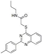 (9ci)-2-[[2-(4-甲基苯基)-4-喹唑啉]硫代]-n-丙基-乙酰胺结构式_606132-30-3结构式