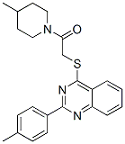 (9ci)-4-甲基-1-[[[2-(4-甲基苯基)-4-喹唑啉]硫代]乙酰基]-哌啶结构式_606132-39-2结构式