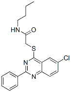 (9ci)-n-丁基-2-[(6-氯-2-苯基-4-喹唑啉)硫代]-乙酰胺结构式_606132-53-0结构式