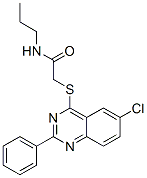 (9ci)-2-[(6-氯-2-苯基-4-喹唑啉)硫代]-n-丙基-乙酰胺结构式_606132-56-3结构式