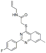 (9ci)-2-[[2-(4-氟苯基)-7-甲基-4-喹唑啉]硫代]-n-2-丙烯基-乙酰胺结构式_606132-66-5结构式