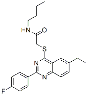 Acetamide, n-butyl-2-[[6-ethyl-2-(4-fluorophenyl)-4-quinazolinyl]thio]-(9ci) Structure,606132-97-2Structure