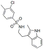 Benzenesulfonamide, 3-chloro-4-methyl-n-[2-(2-methyl-1h-indol-3-yl)ethyl]-(9ci) Structure,606133-71-5Structure