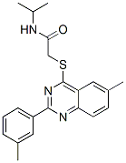 (9ci)-n-(1-甲基乙基)-2-[[6-甲基-2-(3-甲基苯基)-4-喹唑啉]硫代]-乙酰胺结构式_606134-52-5结构式