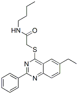 (9ci)-n-丁基-2-[(6-乙基-2-苯基-4-喹唑啉)硫代]-乙酰胺结构式_606134-53-6结构式