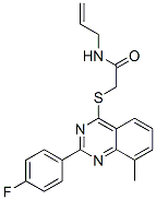 (9ci)-2-[[2-(4-氟苯基)-8-甲基-4-喹唑啉]硫代]-n-2-丙烯基-乙酰胺结构式_606134-55-8结构式