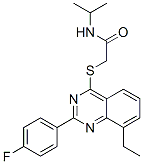 Acetamide, 2-[[8-ethyl-2-(4-fluorophenyl)-4-quinazolinyl]thio]-n-(1-methylethyl)-(9ci) Structure,606134-58-1Structure