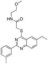 Acetamide, 2-[[6-ethyl-2-(3-methylphenyl)-4-quinazolinyl]thio]-n-(2-methoxyethyl)-(9ci) Structure,606134-64-9Structure