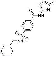 Benzamide, 4-[[(cyclohexylmethyl)amino]sulfonyl]-n-(4-methyl-2-thiazolyl)-(9ci) Structure,606134-87-6Structure