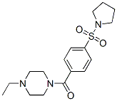 Piperazine, 1-ethyl-4-[4-(1-pyrrolidinylsulfonyl)benzoyl]-(9ci) Structure,606135-77-7Structure