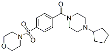 Piperazine, 1-cyclopentyl-4-[4-(4-morpholinylsulfonyl)benzoyl]-(9ci) Structure,606136-27-0Structure