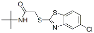 (9ci)-2-[(5-氯-2-苯并噻唑)硫代]-n-(1,1-二甲基乙基)-乙酰胺结构式_606136-39-4结构式