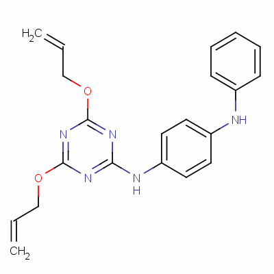 N-[4,6-双(烯丙氧基)-1,3,5-噻嗪-2-基]-N-苯基苯-1,4-二胺结构式_60640-92-8结构式