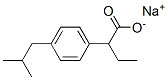 Sodium 2-(4-isobutylphenyl)butyrate Structure,60682-24-8Structure