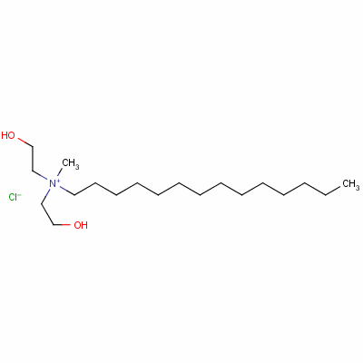 Bis-(2-hydroxyethyl)methyl-tetradecylammonium chloride Structure,60687-90-3Structure