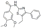 Benzamide, n-(5-ethyl-4-phenyl-2-thiazolyl)-3,4-dimethoxy-(9ci) Structure,606922-83-2Structure