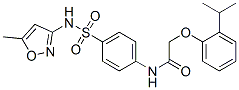 (9ci)-2-[2-(1-甲基乙基)苯氧基]-n-[4-[[(5-甲基-3-异噁唑基)氨基]磺酰基]苯基]-乙酰胺结构式_606923-53-9结构式