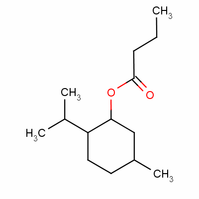 丁酸薄荷酯结构式_6070-14-0结构式