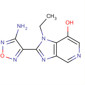 2-(4-氨基-1,2,5-噁二唑-3-基)-1-乙基-1H-咪唑并[4,5-c]吡啶-7-醇结构式_607373-65-9结构式