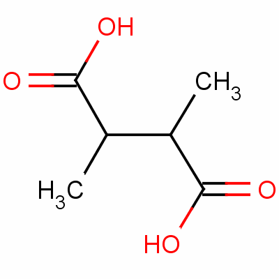 Meso-2,3-dimethylsuccinic acid Structure,608-40-2Structure