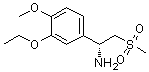 (R)-1-(3-乙氧基-4-甲氧基苯基)-2-(甲基磺酰基)乙胺结构式_608142-27-4结构式