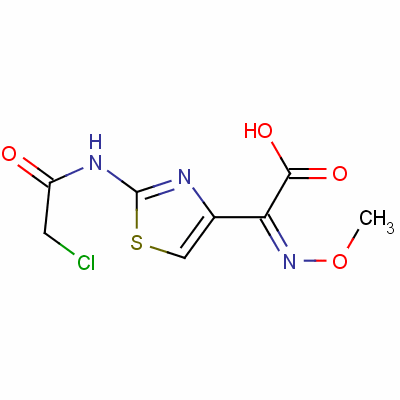 2-(氯乙酰氨基)-alpha-(甲氧基亚氨基)噻唑-4-乙酸结构式_60846-17-5结构式