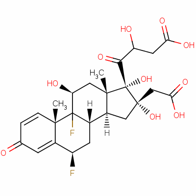 6beta,9-二氟-11beta,16alpha,17,21-四羟基孕甾-1,4-二烯-3,20-二酮 16,21-二(乙酸酯)结构式_60864-49-5结构式