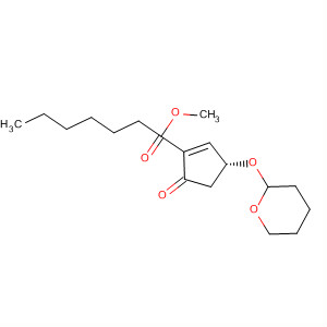 1-Cyclopentene-1-heptanoic acid, 5-oxo-3-[(tetrahydro-2h-pyran-2-yl)oxy]-, methyl ester, (3r)- Structure,60934-42-1Structure