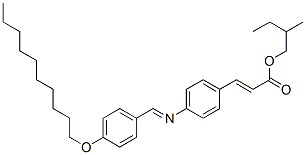 P-decyl氧基亚苄基 p-氨基肉桂酸 l-2-甲基丁酯结构式_60951-46-4结构式