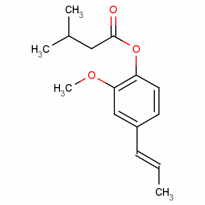 (E)-2-methoxy-4-(1-propenyl)phenyl isovalerate Structure,60958-23-8Structure