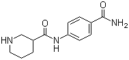 哌啶-3-羧酸 (4-氨基甲酰-苯基)-酰胺结构式_609780-68-9结构式