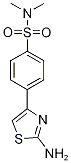 4-(2-氨基噻唑-4-基)-N,N-二甲基苯磺酰胺结构式_610275-82-6结构式