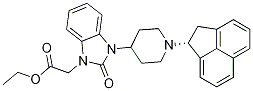 (R)-2-(3-(1-(1,2-二氢乙酰萘n-1-基)哌啶-4-基)-2-氧代-2,3-二氢-1H-苯并[d]咪唑-1-基)乙酸乙酯结构式_610323-29-0结构式