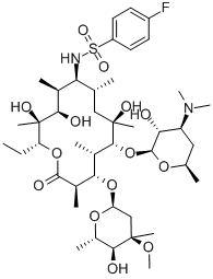 (9S)-9-deoxo-9-[[(4-fluorophenyl)sulfonyl]amino]erythromycin Structure,61066-20-4Structure