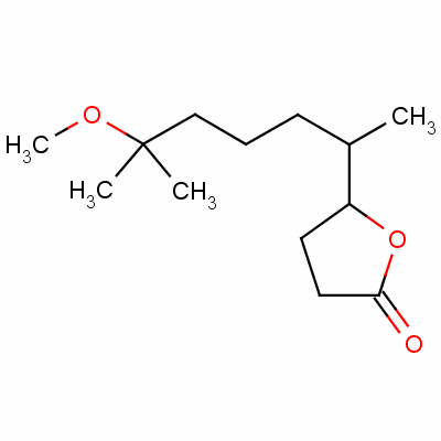 二氢-5-(5-甲氧基-1,5-二甲基己基)呋喃-2(3H)-酮结构式_61099-36-3结构式