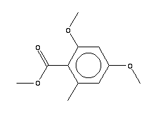 Methyl 2,4-dimethoxy-6-methylbenzoate Structure,6110-37-8Structure