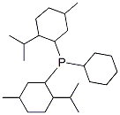 环己基双[5-甲基-2-(1-甲基乙基)环己基]膦结构式_61142-16-3结构式