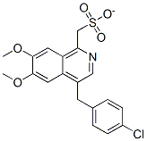 4-(4-Chlorophenylmethyl)-6,7-dimethoxy-isoquinoline methanesulfonate Structure,61189-88-6Structure