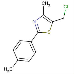 5-Chloromethyl-2-(4-methylphenyl)-4-methyl-1,3-thiazole Structure,61291-97-2Structure