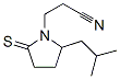 2-(2-甲基丙基)-5-硫氧代-1-吡咯烷丙腈结构式_61309-22-6结构式